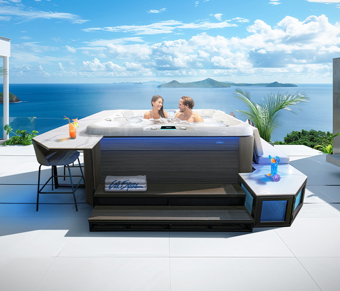 Calspas hot tub being used in a family setting - Frisco